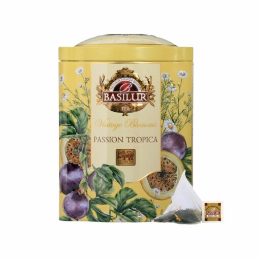 Vintage Blossoms Passion Tropica - Green Tea - 20 Luxury Pyramid Tea Bags