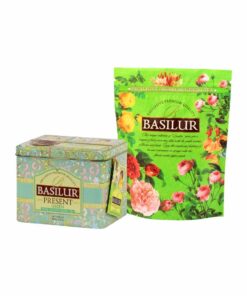 Present Green - Berry and Flower Petal Green Tea Blend - 100g Loose Leaf,