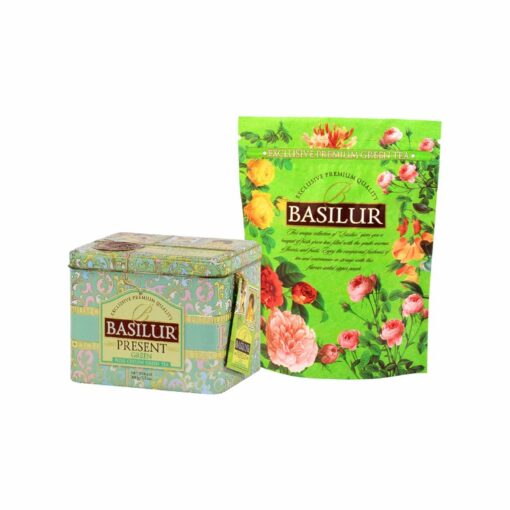 Present Green - Berry and Flower Petal Green Tea Blend - 100g Loose Leaf,